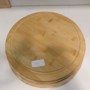 Tabla de picar redonda de madera - imagen 2
