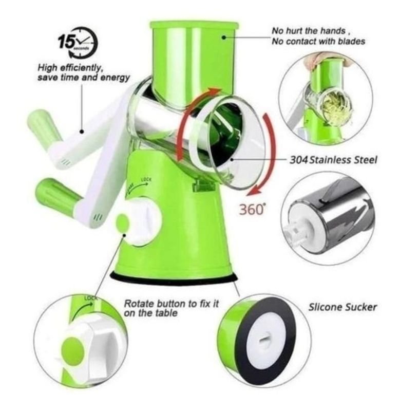 Rallador verde y blanco - Blender con múltiples accesorios - imagen 2