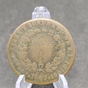 Moneda Antigua de Bronce con Águila y Sol - imagen 5