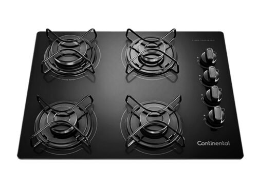 Anafe a Gas Continental 4 Hornallas Negro