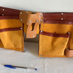 Cinturón Porta Herramientas de Cuero con Múltiples Bolsillos - imagen 3