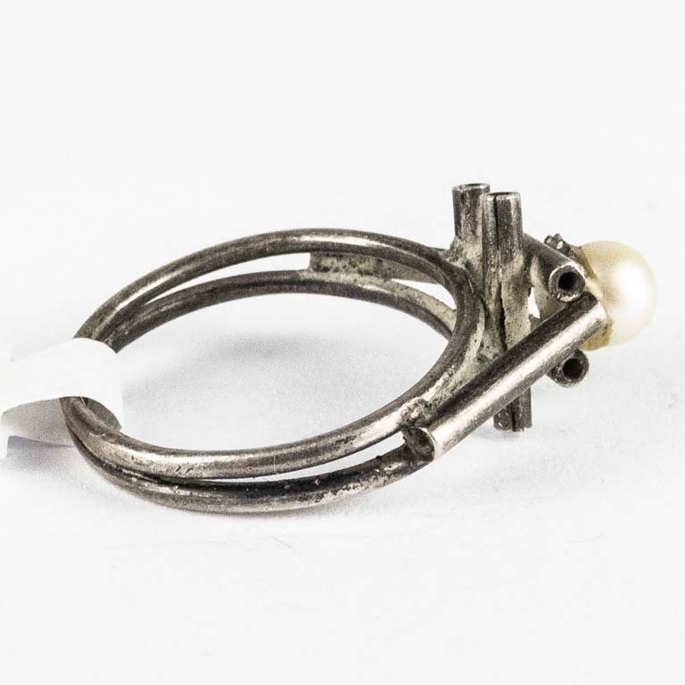Anillo de plata con fantasía - Peso: 2,6gr - imagen 2