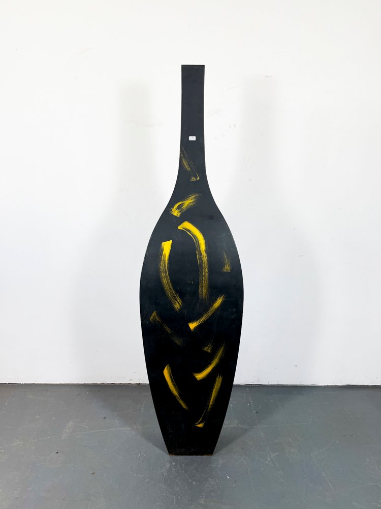 Adorno Metálico Italiano Decastelli Negro y Dorado Alto 177 cm