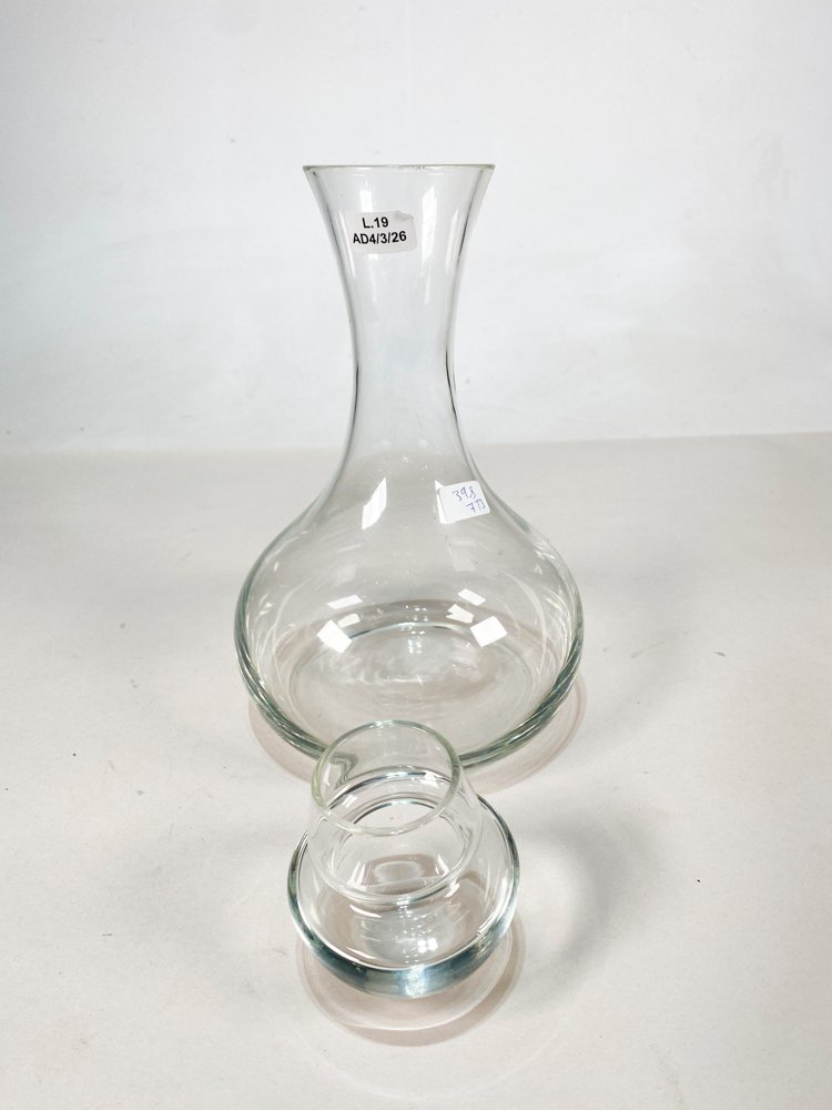 Botella de vidrio transparente con tapa - imagen 3