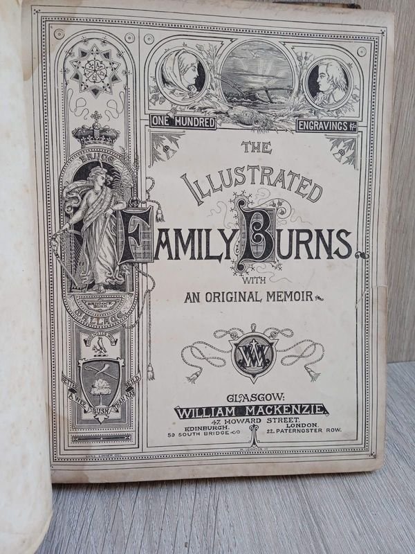 Libro antiguo de la familia Burns - imagen 2