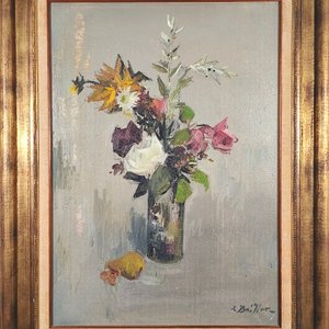 Óleo Zoma Baitler "Naturaleza Muerta" Firmado Marco Dorado - imagen 3