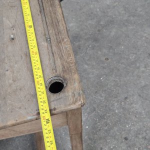 Pupitre Escolar Antiguo de Madera - imagen 3