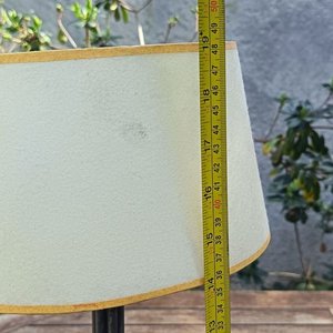 Dos lámparas de mesa de Hirro Forjado con decoracion de anillos  una con pantalla clara y otra sin pantalla - Se vende a la Vista - Alto Sin Pantalla 37 cm - imagen 10