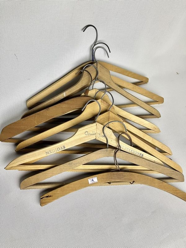 10 perchas de madera vintage para colgar - imagen 2
