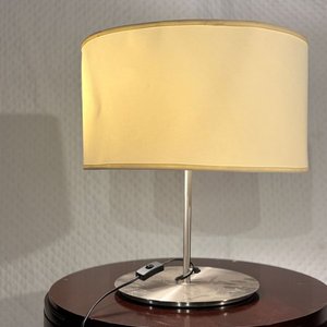 Lámpara Velador Moderna Pantalla Ancha Doble Bombilla - imagen 4