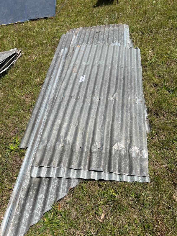 Lote de 5 Chapas Metálicas Onduladas