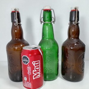 Lote de 3 Botellas Vintage de Cerveza con Tapa Flip-Top, Incluye Grolsch - imagen 2