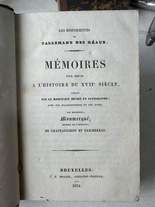 Colección de libros antiguos de la editorial J.P. Meline, Bruselas, 1834 - imagen 3
