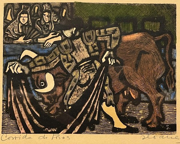 Lote anterior: Luis Seoane: Corrida de Toros, Grabado color en excelente condición