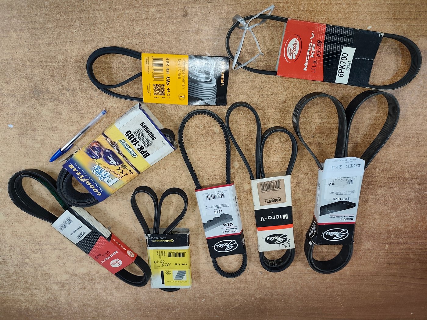 Correas de distribución para vehículos - Lote de 8 correas - imagen 2