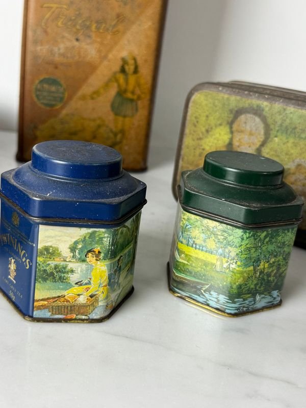Colección de latas vintage de diferentes marcas - imagen 8