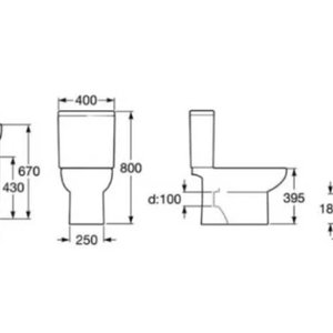 Juego de Inodoro y Bidet Roca Dama Senso con Grifería Hansgrohe - imagen 11