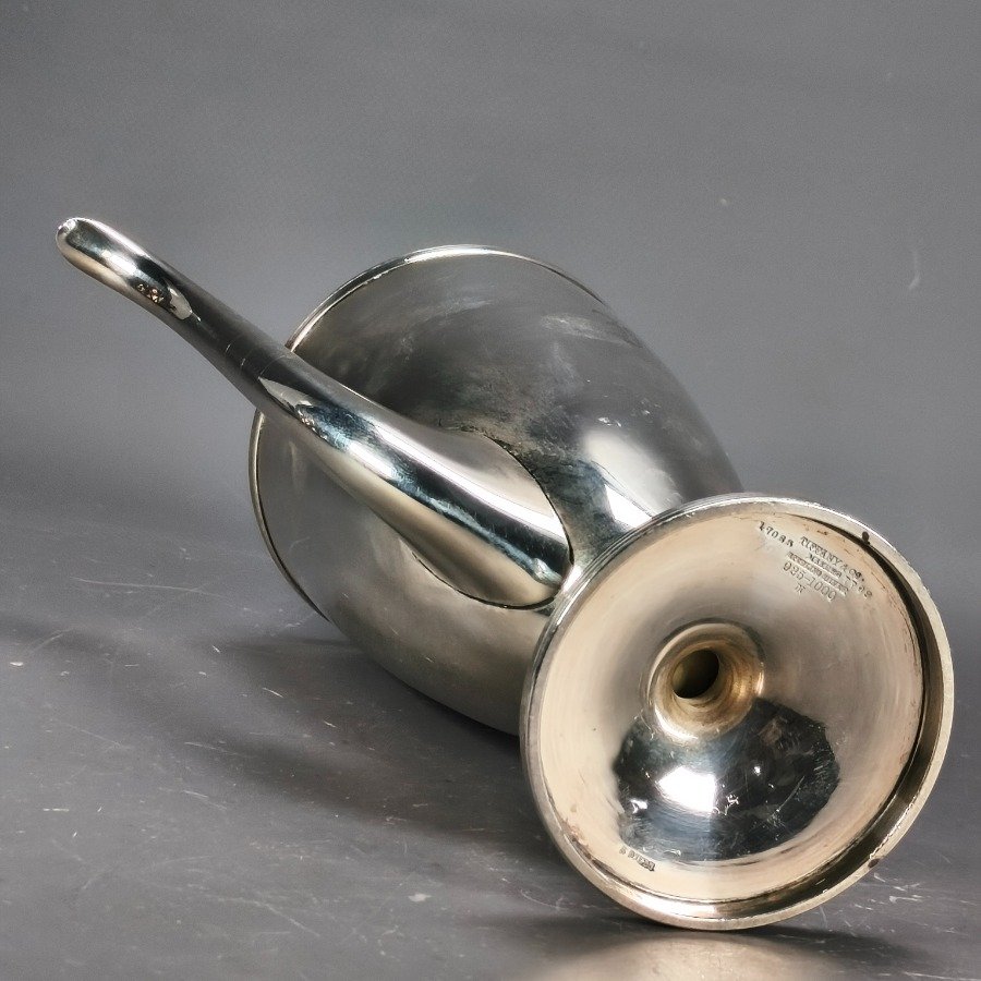 Tetera en plata sterling Tiffany & Co Hamilton Gramercy con asa de madera y monograma - imagen 8