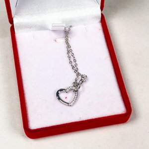 Cadena Dama Corazón con Piedras y Estuche - imagen 3