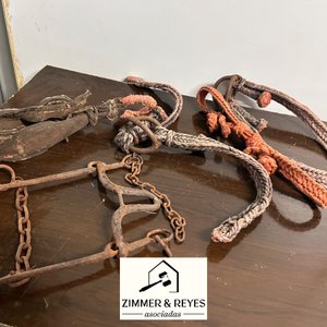 Lote anterior: Freno, Bozal y Riendas de Cuero y Metal para Equitación