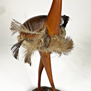 Figura de Ave Decorativa en Madera con Base (Alhajero) - imagen 2