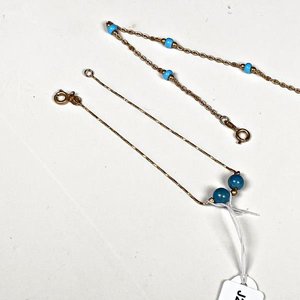 Lote anterior: Dos Pulseras Enchapadas con Turquesas