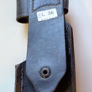 Funda Táctica de Cuero Negro para Spray de Pimienta o Maza GOEC - imagen 2