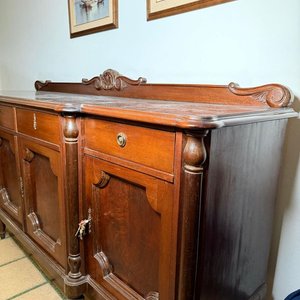 Aparador Antiguo Estilo Inglés en Madera Noble - imagen 4