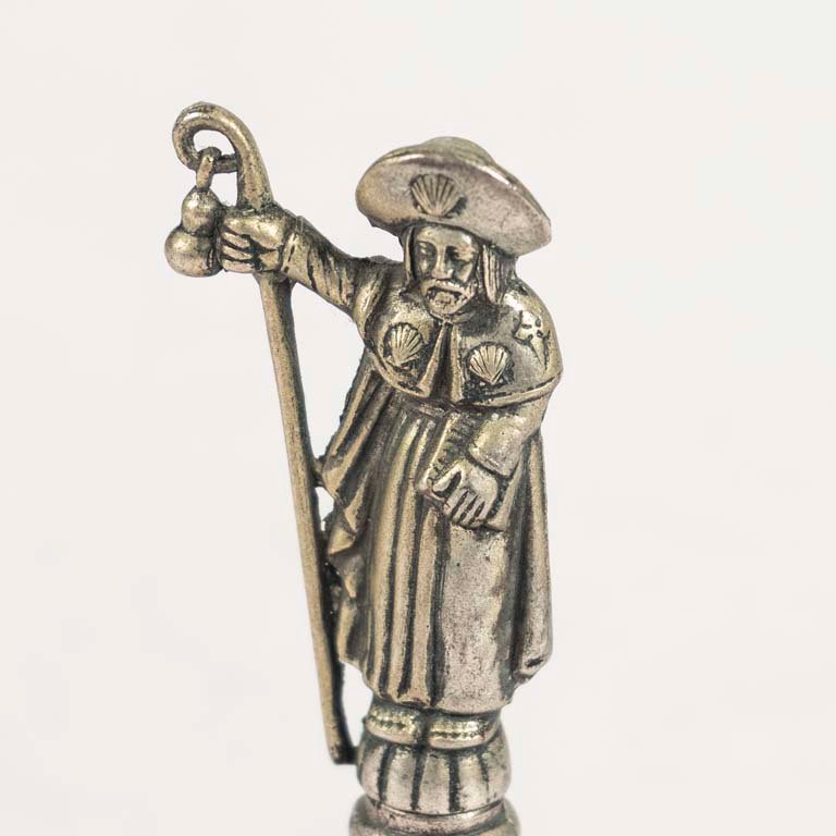 Figura de metal en campana decorada - imagen 2
