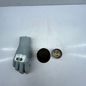 Antigua Talquera de Bronce Niquelado Higienicum con Tapa de 3 Agujeros - imagen 2