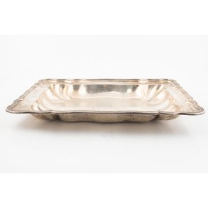 Fuente Rectangular de Plata 800 con Dedicatoria - 30x24cm - imagen 2