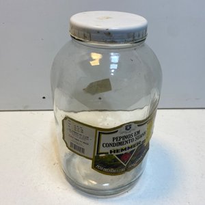 Lote de 5 Recipientes y Botellas de Vidrio Vintage: Conaprole, Damajuana y Frascos - imagen 7