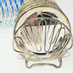 Set de 6 Posavasos Metálicos con Soporte Plateado - imagen 10