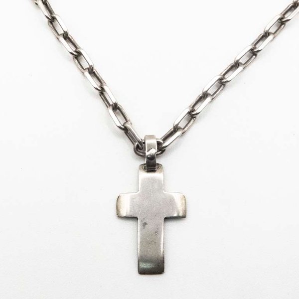 Cadena de Plata con Cruz - Joyería Masculina - imagen 1