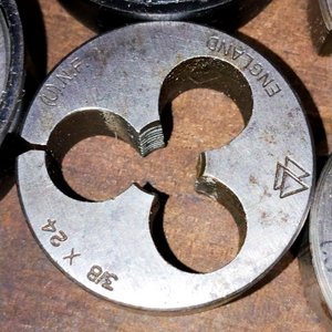 Lote de 8 Dados de Terraja Ingleses y Alemanes - imagen 4
