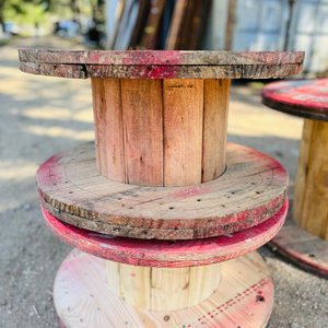 Lote de 3 Bobinas de Madera Grandes - imagen 2