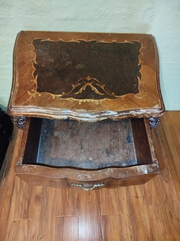 Mesa Luis XV en madera tallada - imagen 3