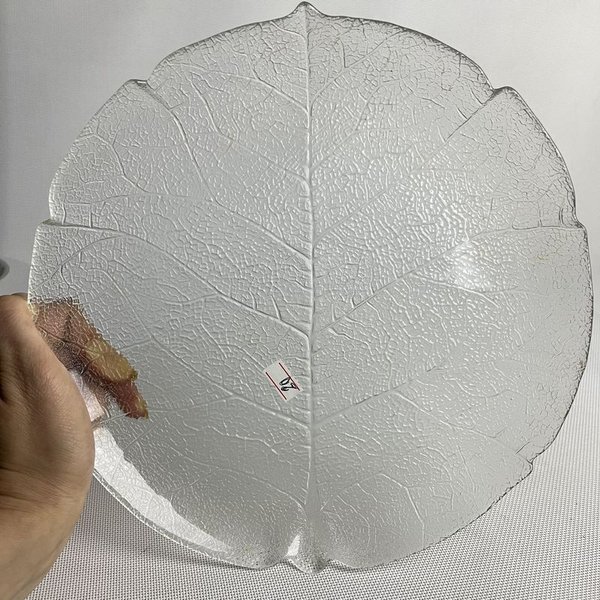 Jarra y fuentes de vidrio con diseño flor y hoja - imagen 3