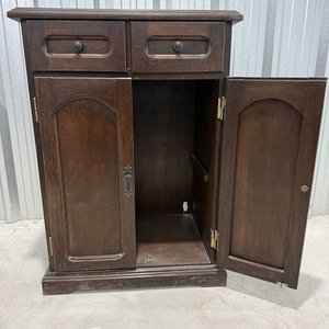 Mueble de Madera Antiguo con 2 Puertas y 2 Cajones - imagen 2
