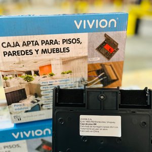 Lote x3 Tomas de Corriente VIVION para Piso, Pared y Muebles - imagen 3