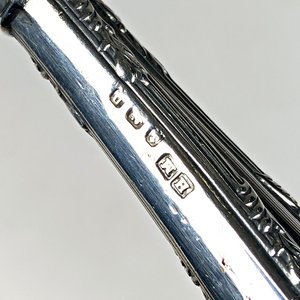 Abrochador de Botas Antiguo con Mango de Plata Inglesa - imagen 4