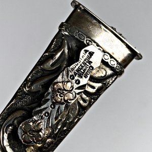 Cuchillo Criollo con Vaina y Cabo de Plata y Oro - imagen 6