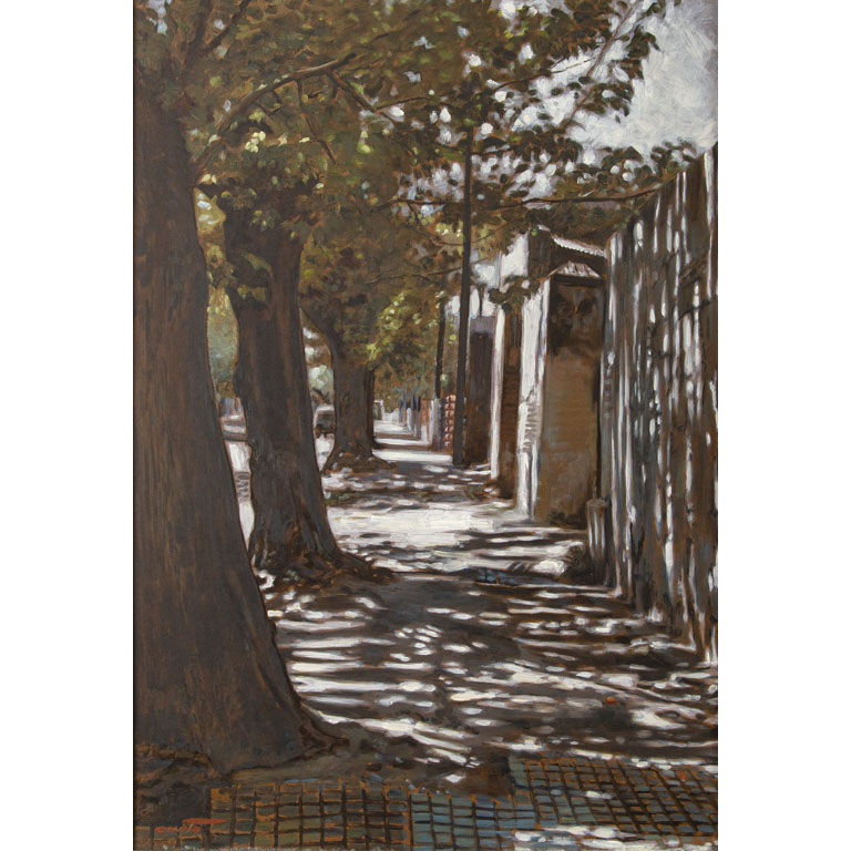 Lote anterior: Pintura de calle urbana por Aldo Curto - Óleo sobre fibra