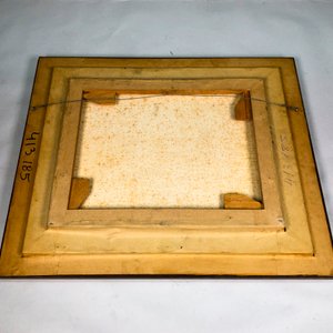 Cuadro al Óleo "Mar con Rocas" con Marco de Madera - Firmado J. Bolen 1977 - imagen 4