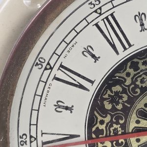 Reloj Alemán con Figura de Perro en Cerámica Holandesa - imagen 5