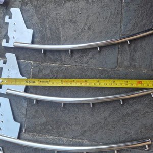 Percheros Tubulares Desmontables de Metal Plateado - imagen 2