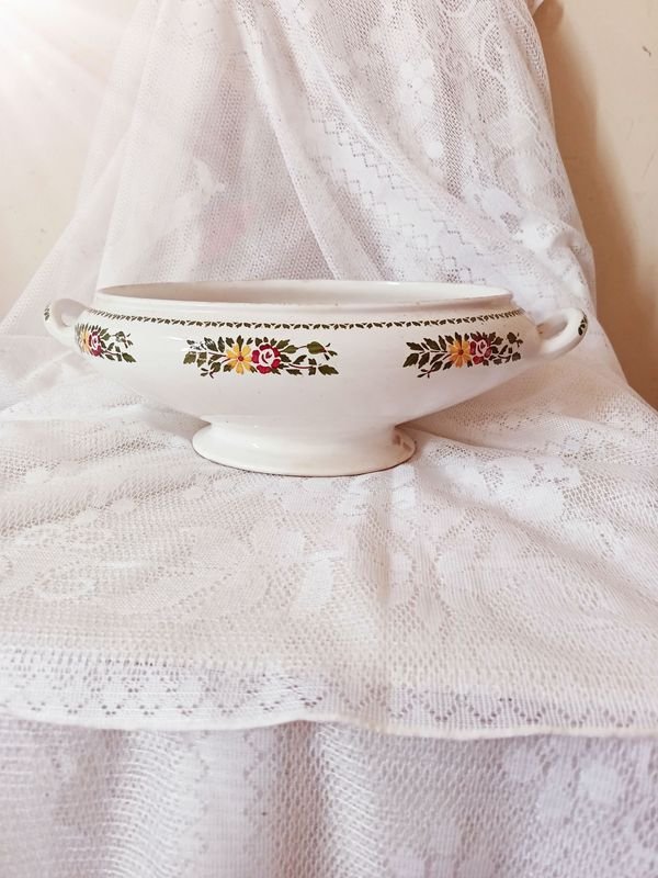 Antigua Sopera de Porcelana Villeroy & Boch Wallerfangen - Cuenca del Saar