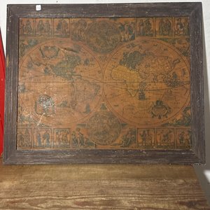 Lote anterior: Cuadro Mapa Mundi Antiguo Enmarcado
