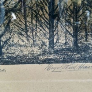 uatro aguafuertes originales firmados a lápiz por el artista uruguayo Hugo O'Neill Hamilton - imagen 3