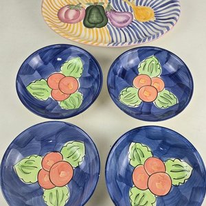Jarra y Platos con Motivo Frutal - Vajilla Bella Ceramics y Verdi - imagen 7